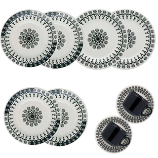 Conjunto De Jantar Biona Cerâmica 10 Peças Oxford FOLK