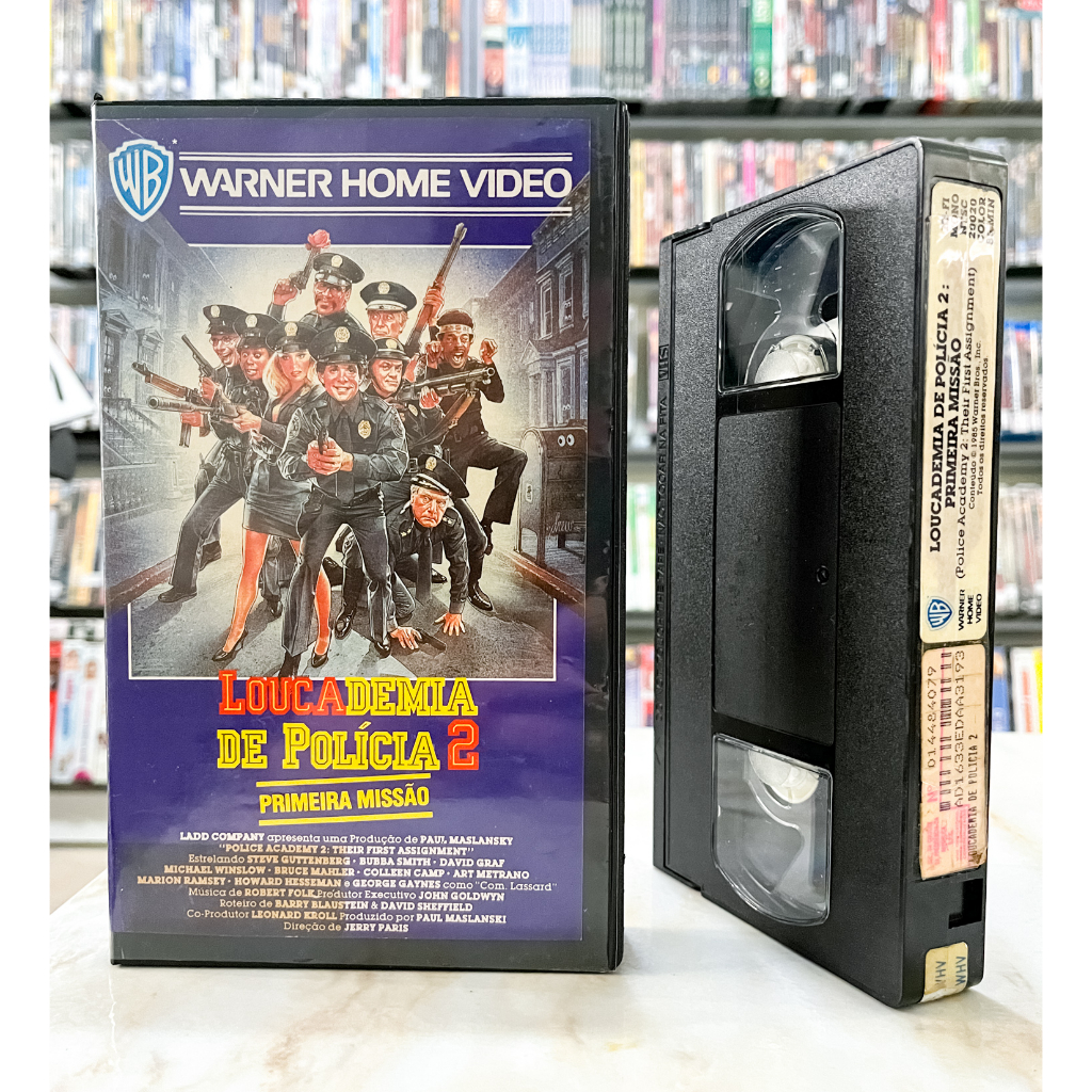 VHS Loucademia de Polícia 2 - Primeira Missão (1985) - LEGENDADO - Original  - Steve Guttenberg - Fita Filme - Comédia - Raro | Shopee Brasil