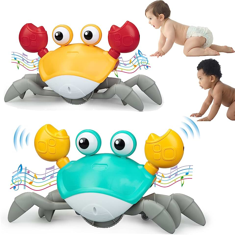 Brinquedo Interativo Bebê Caranguejo Fujão a Pilha C/ Som E Movimento ...
