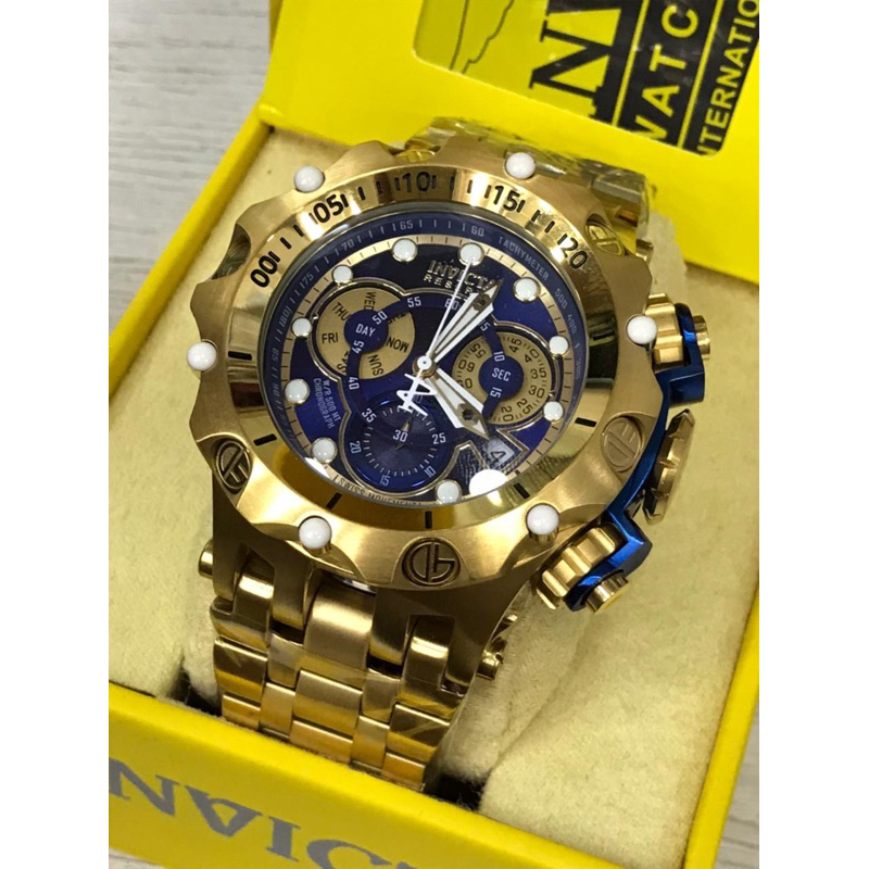 Relógio Invicta Reserve Venom Hybrid 27791 Azul Gold 18k | Shopee