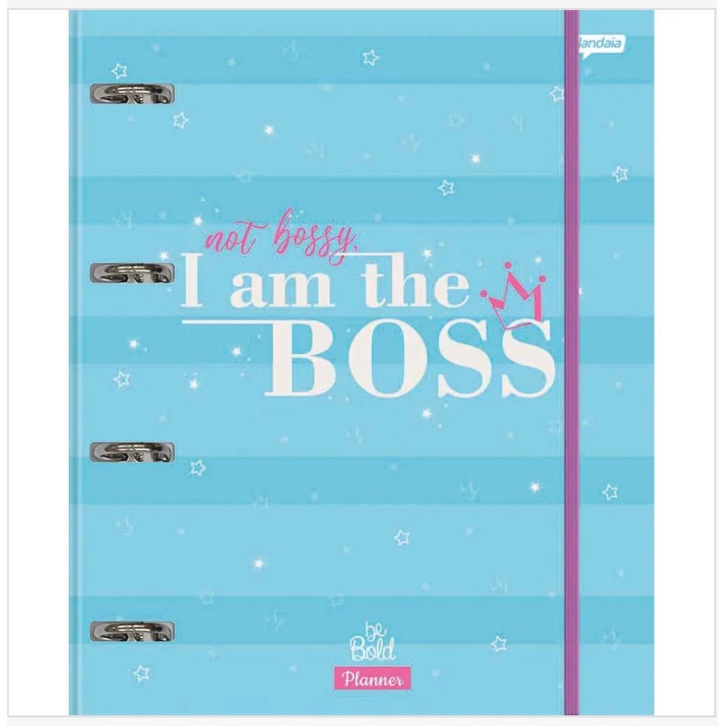 Planner Fichário Sem Data College 80 Folhas Be Bold Boss | Shopee Brasil