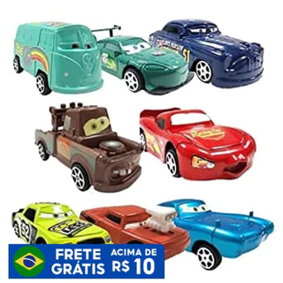 Kit 8 /KIT6 Carrinhos Coleção Filme Carros Relâmpago Mc Queen Pronta Entrega em Oferta na Shopee