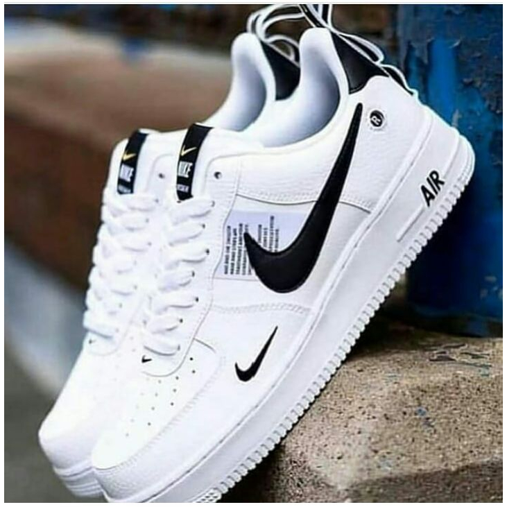 Tênis Nike Air Force Branco Preto Envio Imediato