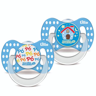 Kit 2 Chupetas Brilha no Escuro Galinha Pintadinha 6m+ Lillo em Oferta na Shopee