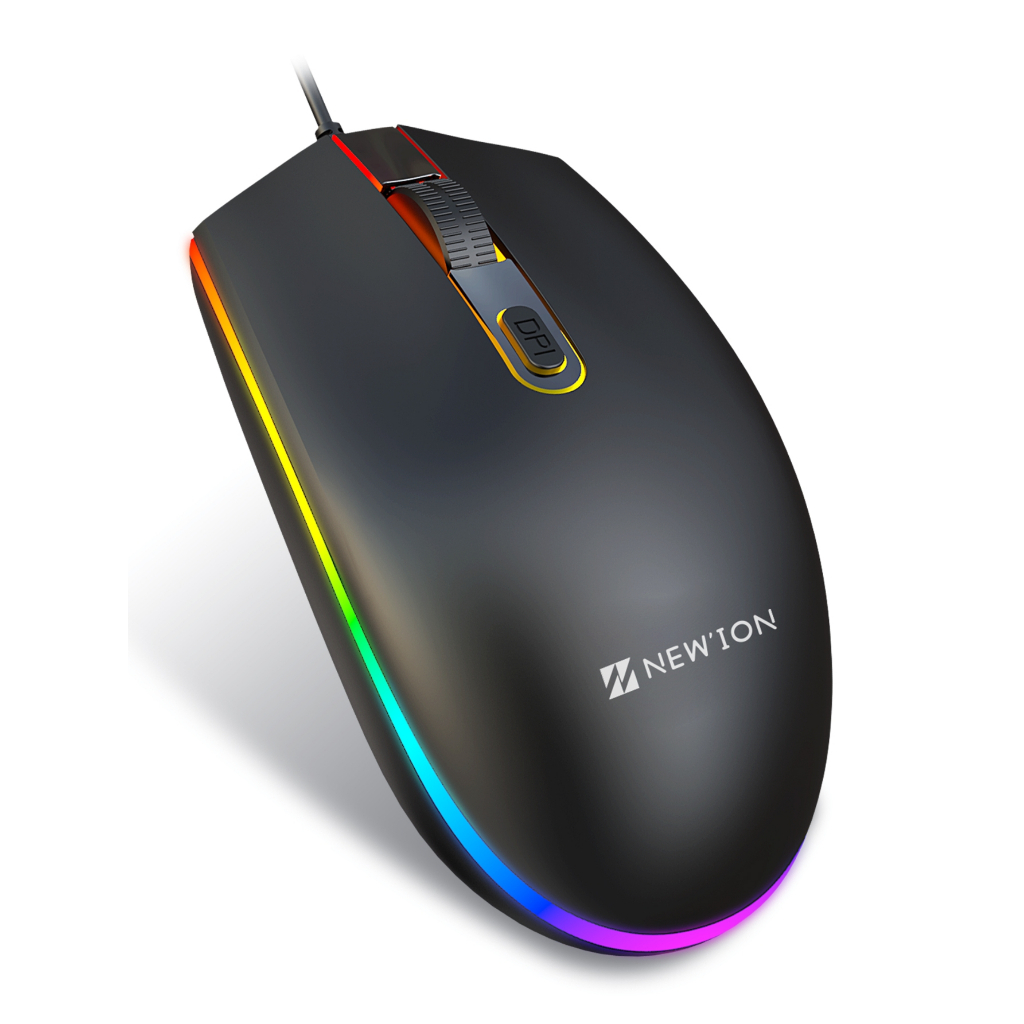 Mouse para jogos Havit RGB com fio programável ergonômico USB Mice