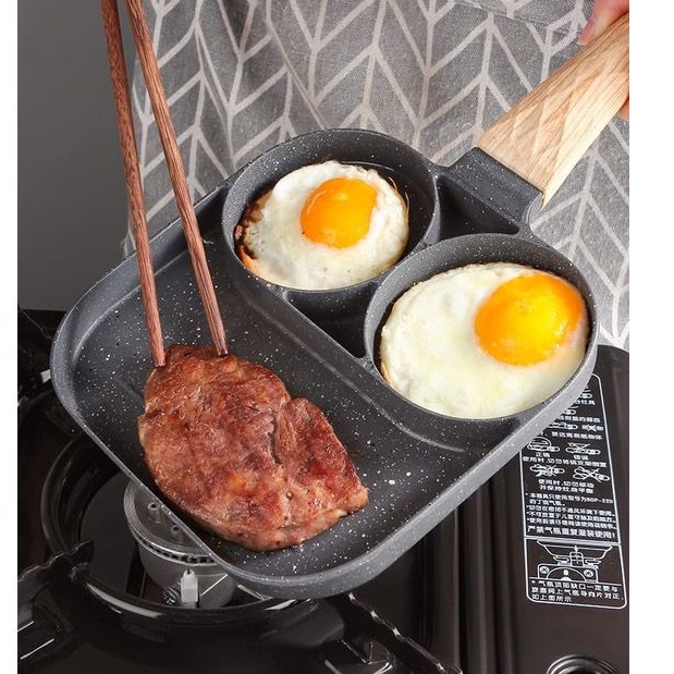 Frigideira De Ovo Com Pedra Antiaderente / Frito / Ovo De Hamburguer / Panela Para Cozinha / Casa