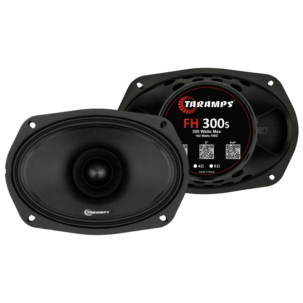 Par De Alto Falante Taramps Fh 300s 6x9 Polegadas 150w Rms 8 Ohms