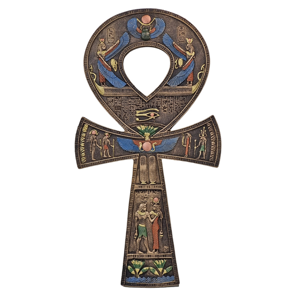 Cruz Egípcia Ankh Ansata Chave Ressurreição Peça Decorativa