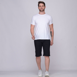 Bermuda Masculina Jeans Premium Preta Confort