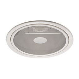 Luminaria Embutir Redonda 36cm Com Vidro Para Lampada 1xe40