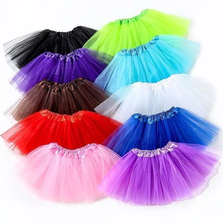 Saia de Tule lisa ou Brilhosa Infantil 30cm