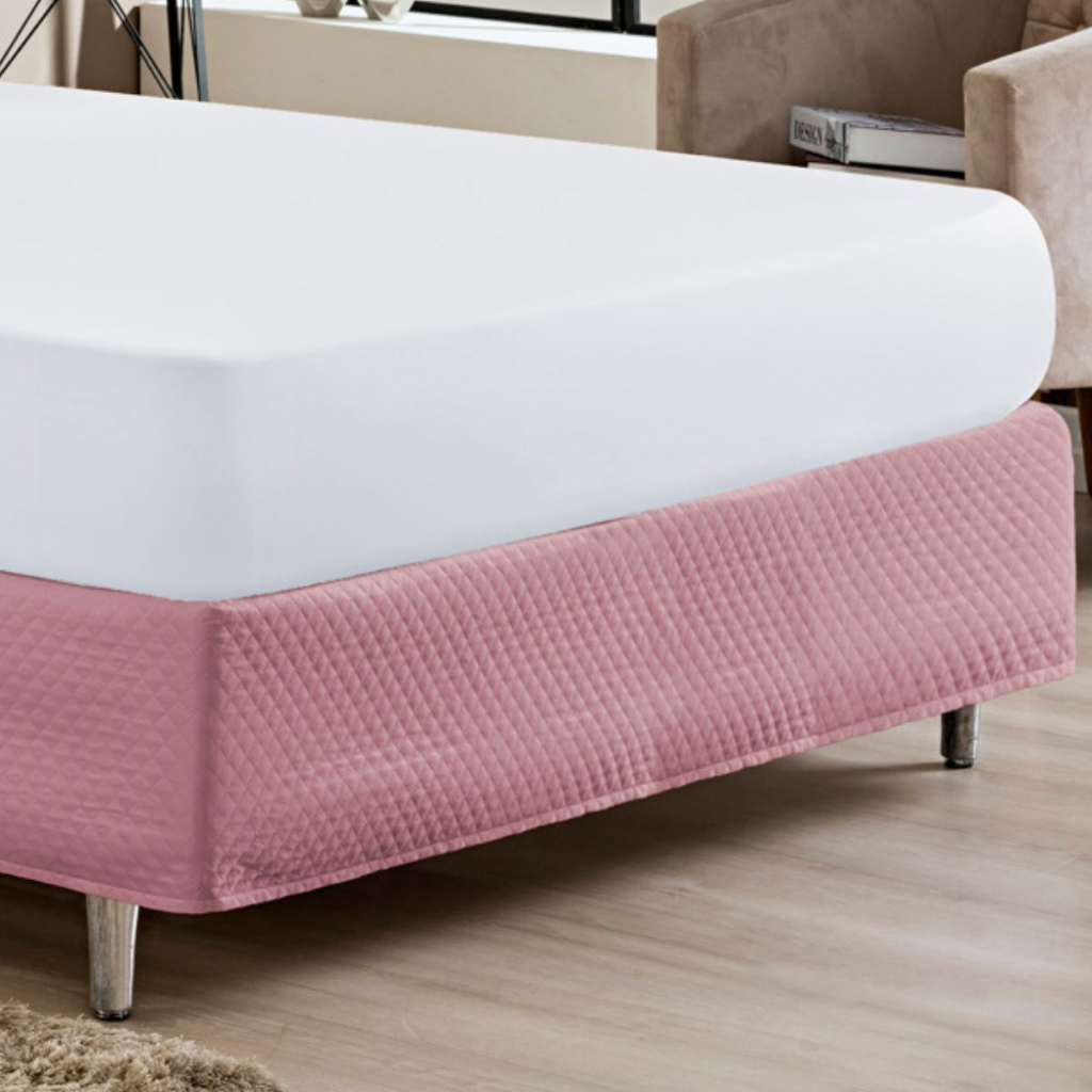 Saia Cama Box Matelada com Elástico Todos os Tamanhos