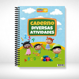 Caderno Diversas Atividades Infantis - Apostila impressa e colorida