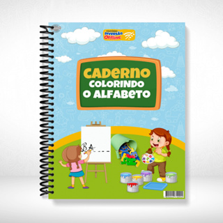 Caderno Colorindo o Alfabeto Infantil - Apostila impressa e colorida