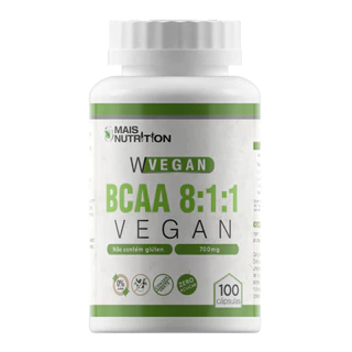 Suplemento Wvegan Bcaa 8:1:1 - 100 Cápsulas Envio Imediato