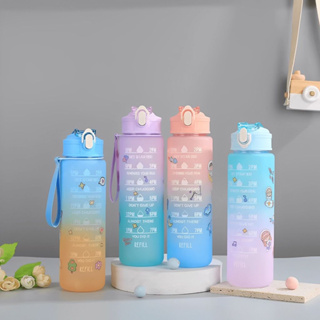Garrafa de Água Squeeze Academia com Adesivos cor aleatoria