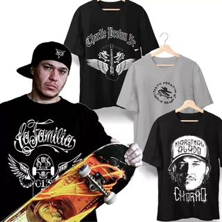 CAMISA STREET WEAR CHARLIE BROWN JR. LA FAMILIA 013 SKATEBOARD RAP NACIONAL HIP HOP