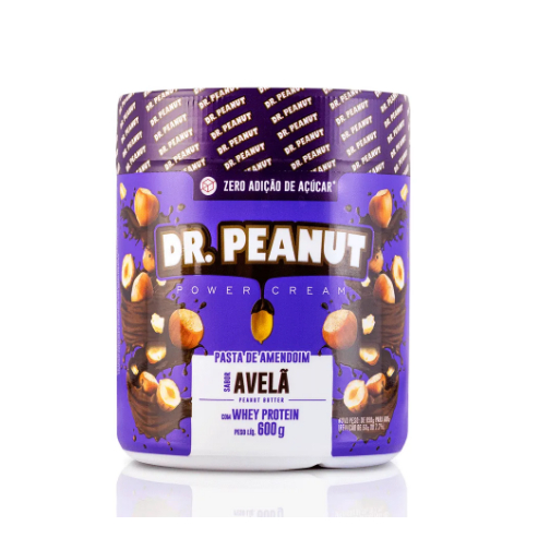 Pasta De Amendoim Com Whey Protein 600g Dr. Peanut