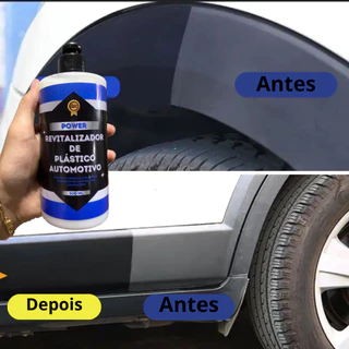 Revitalizador de Plástico Automotivo 500 ML Renova e Restaura as partes plásticas (Painel / Forro / Para-Choque) do seu carro