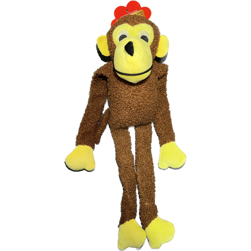Brinquedo Macaco Pelúcia Kelev Jambo Tam G Para Cães Cor Marrom