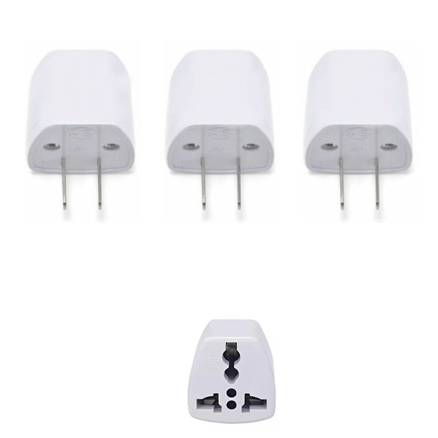 Plug Adaptador Tomada Eua Us Brasil Br Pino Chato Viagem | Shopee Brasil