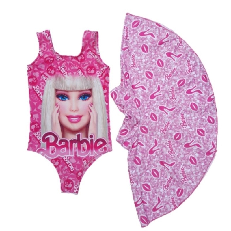 Barbie Fantasia Feminina Infantil Blogueira Tecido De Luxo Roupa Top