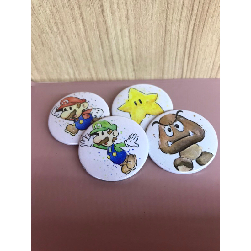 kit 4 bottons Super Mario bros | Shopee Brasil