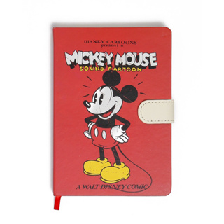 caderno pautado mickey mouse - vermelho
