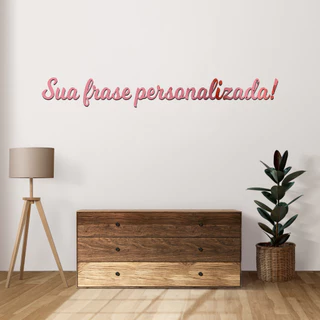 Frase Personalizada Em Acrílico Espelhado