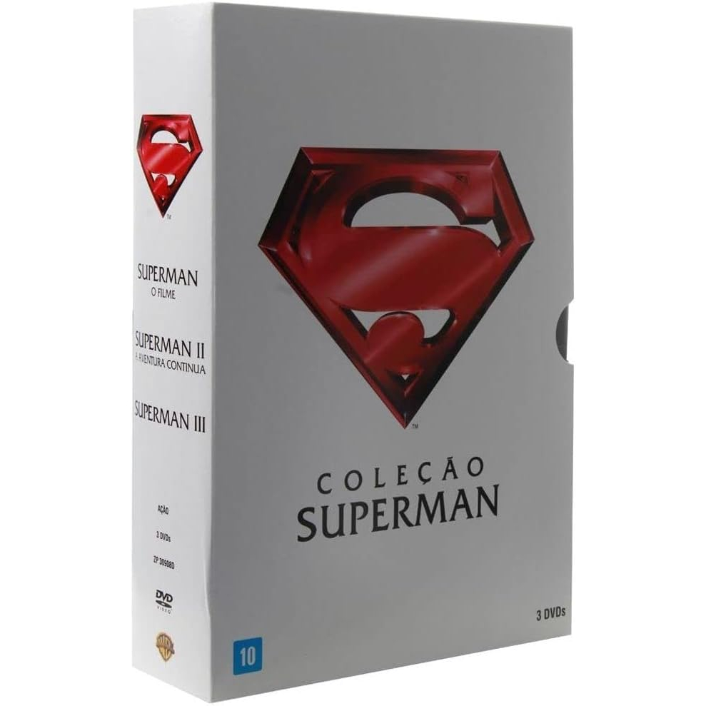 DVD Coleção Superman I + II + III | Shopee Brasil