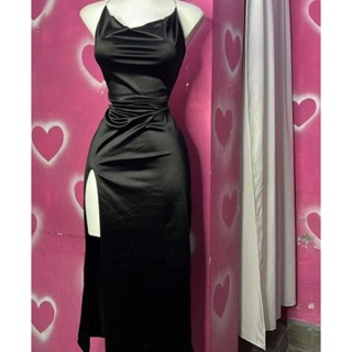 vestido longo cetim em Promoção na Shopee Brasil 2024