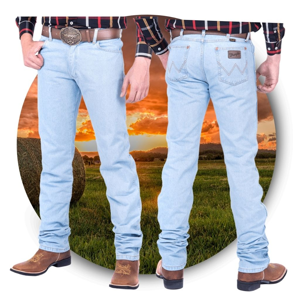 Calça Masculina E. M Jeans de Trabalho - Badana