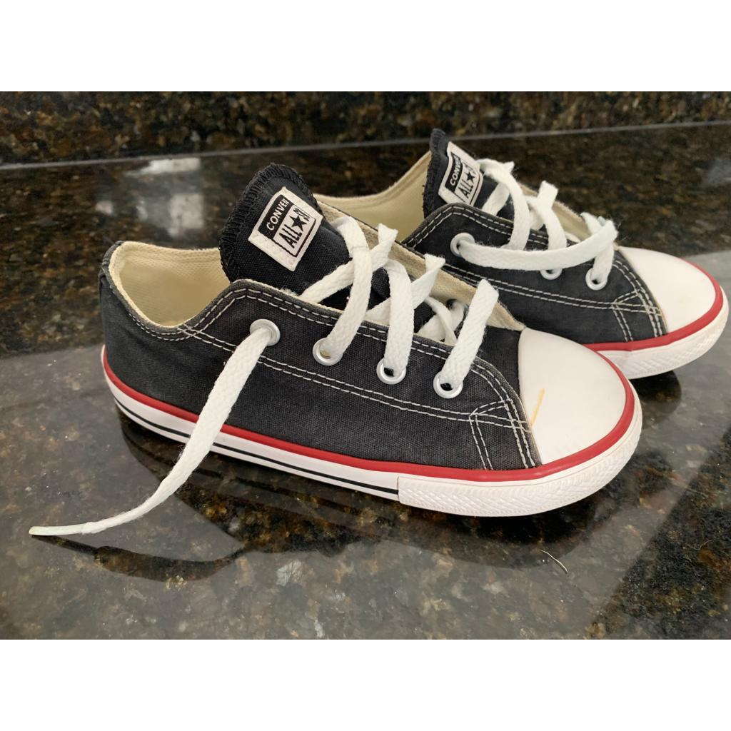 Tênis All Star Preto Infantil, Calçado Infantil para Meninas All Star  Usado 74330435