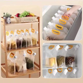 Kit 5 Dispenser Para Grãos Organizador De Geladeira Armário