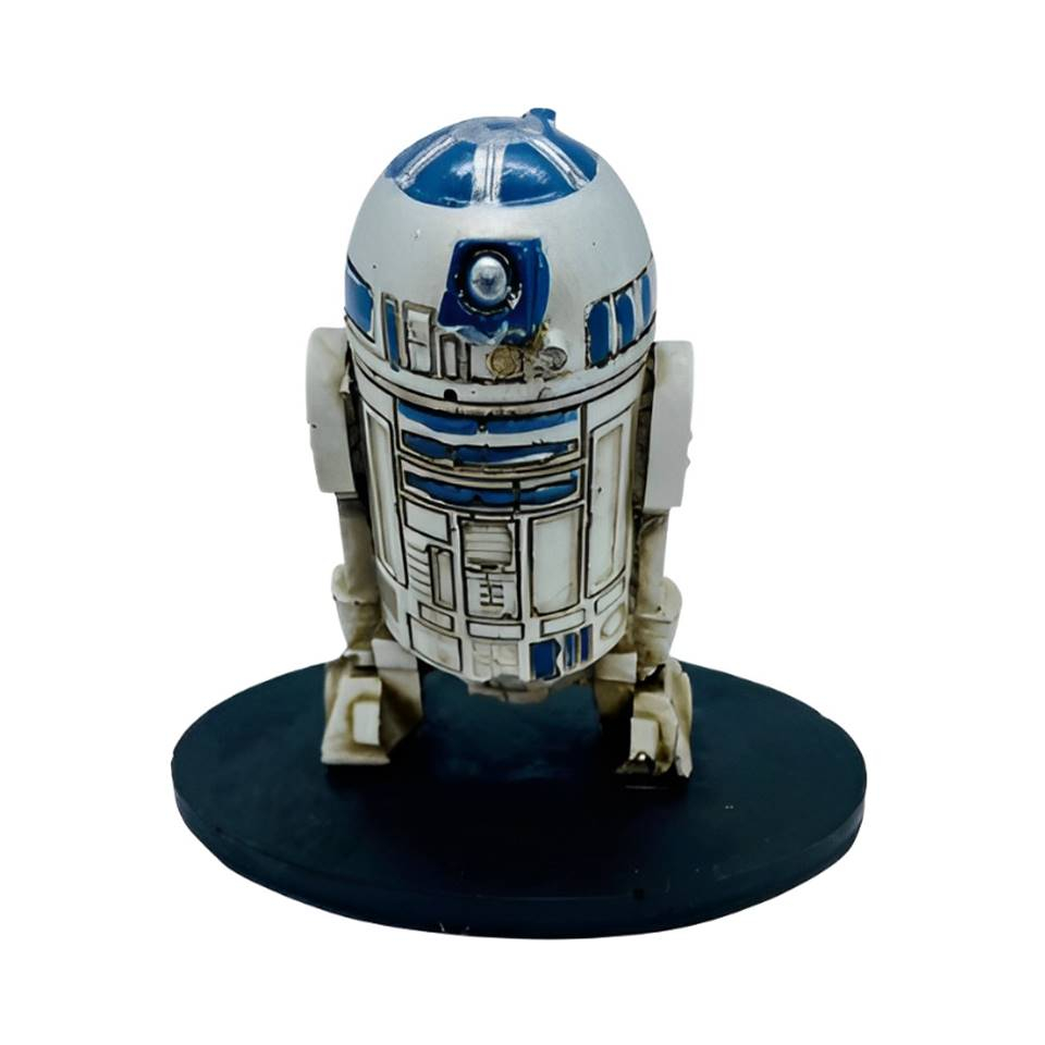 Kit 4 Peças Xadrez Star Wars Miniatura Darth R2d2 At