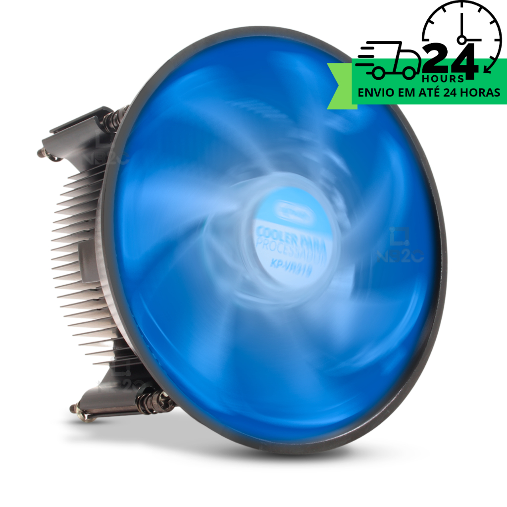Cooler Cpu Led Intel Processador Pc Gamer Azul Lga 1200 1700 115x ...