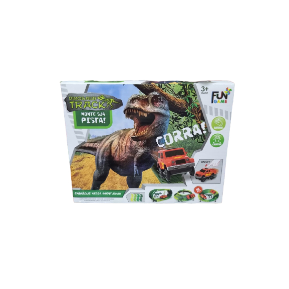 Pista Lançador Brinquedo Infantil Dinossauro Race Looping