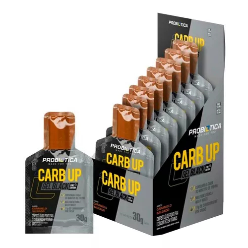 Carb Up Gel Black Display – 10 Sachês – Probiótica