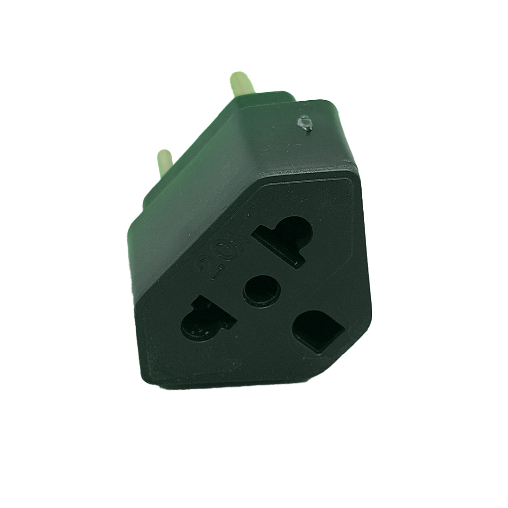 Kit 10 Adaptador de Tomada Triangular T Pino 10A 20A Amperes 250V ...