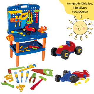 Mini Jogo De Ferramentas Infantil Mecânico Kit Ferramentas Com Carrinho