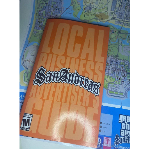 Manual e Mapa do GTA San Andreas para PS2