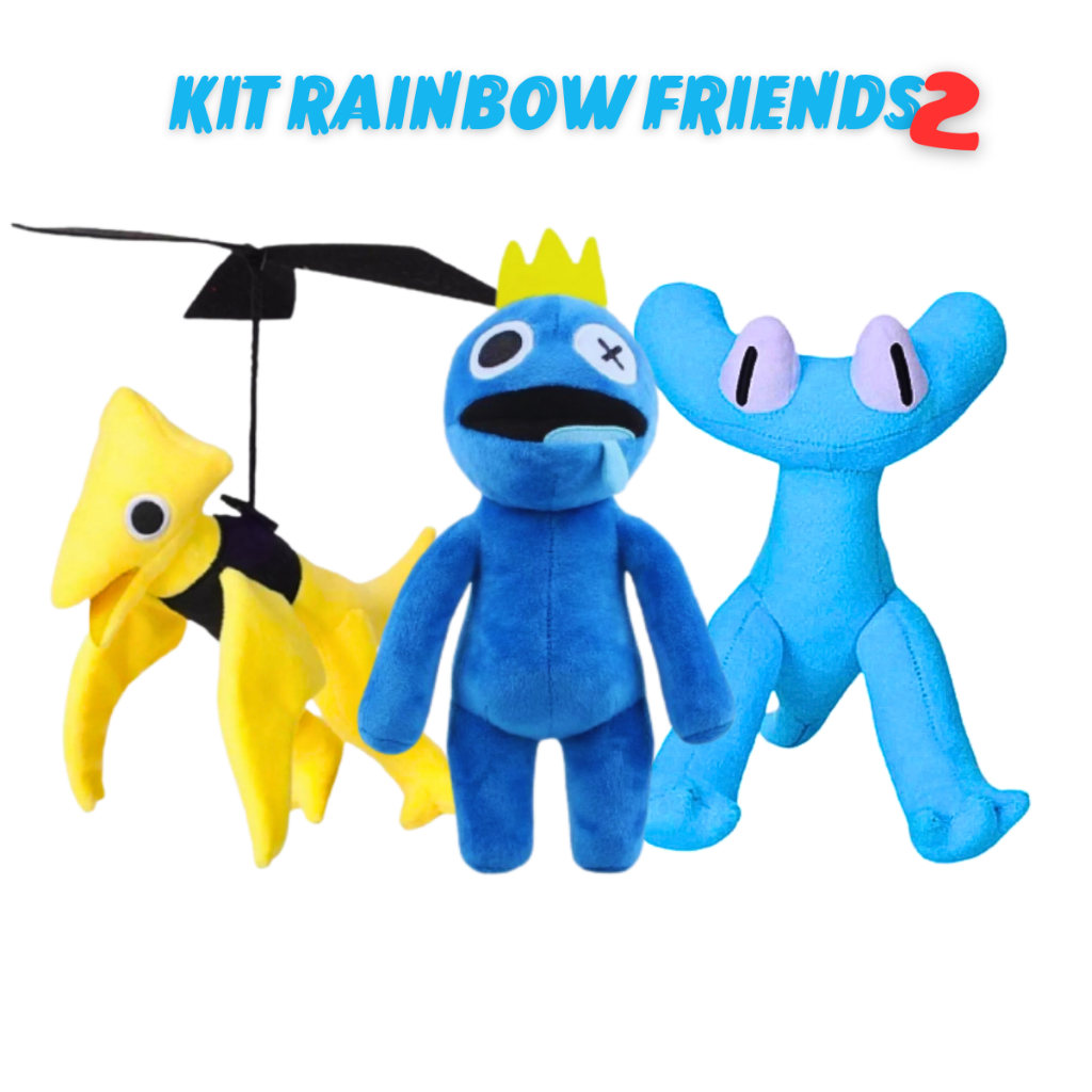 Adesivo Rainbow Friends Monstro Azul Babão Blue Roblox