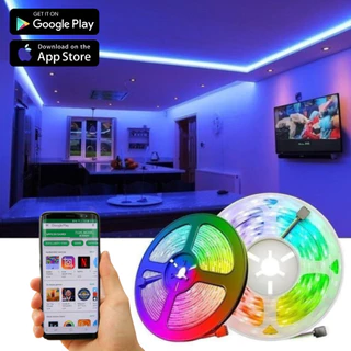 Fita De Led Rgb Rolo USB 66 Leds 5m/10m/20m Com Controle Ou Celular Economica Resistente a água