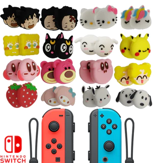 Par thumb grip capa PERSONALIZADA analogico joycon nintendo switch lite ou padrão borrachinha Joy con