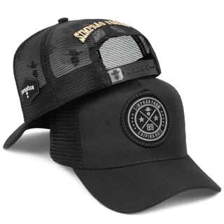 Boné Trucker Country Masculino Aba Curva Telinha Ajustável
