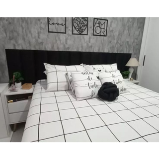 Cabeceira Estofada 10 Placas Adesiva Cama King - Envio Imediato