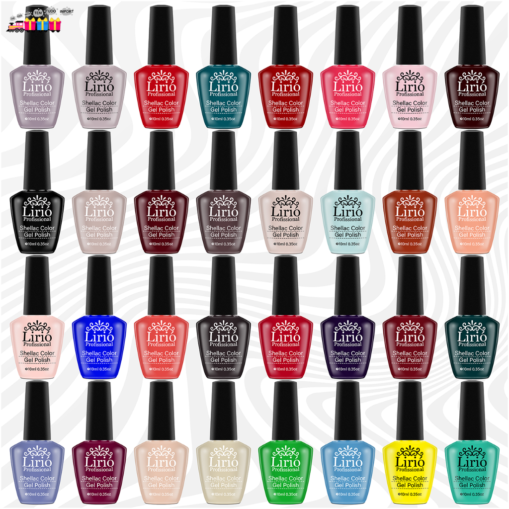 Kit 5 Esmalte de Unha em Gel para Unhas Postiças e Naturais Manicure ...