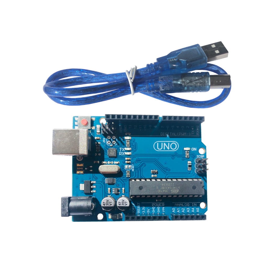 Placa compatível Arduino Uno R3 Atmega328p DIP ou SMD CH340 com ou sem cabo USB