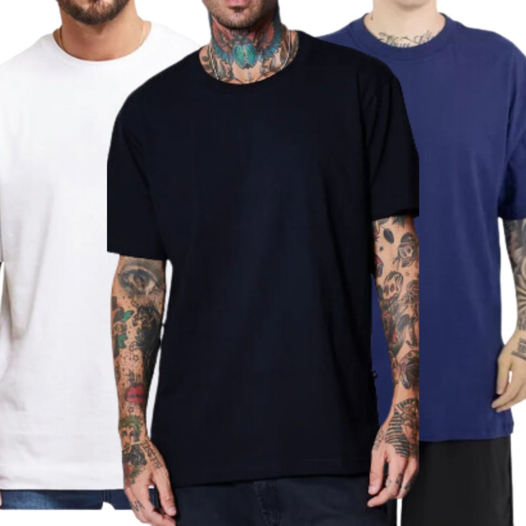 Camiseta Streetwear Masculino 100% Algodão Premium