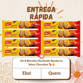 Biscoito Recheado Bauducco Sabor Chocolate 108g